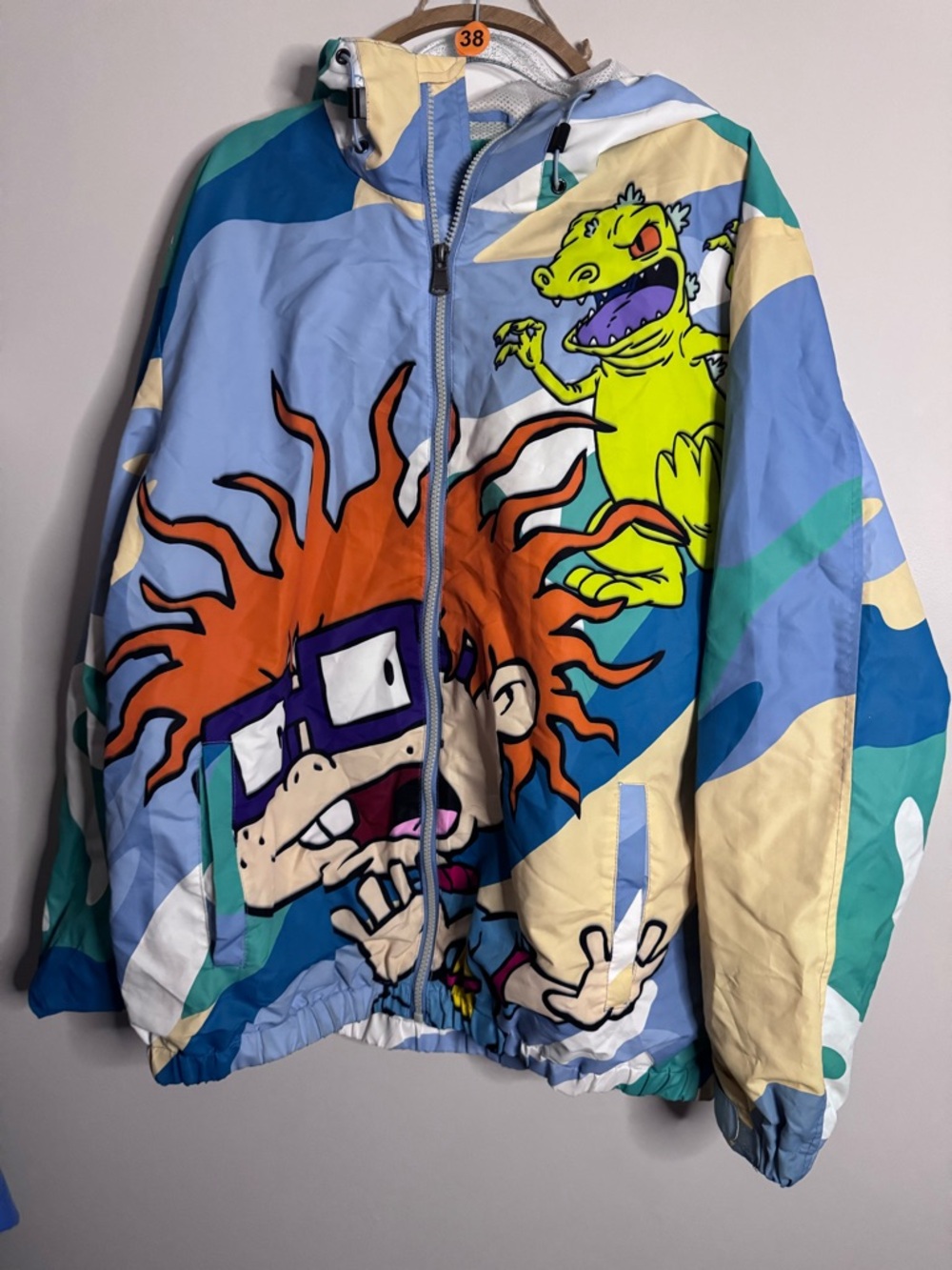 Members only Rugrats Cartoon Graphic Kids Jacket - Light Blue & Yellow